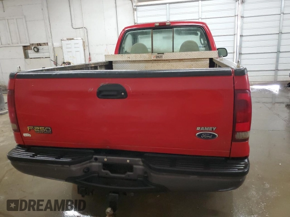 2004 Ford F-250 with VIN 1FTNF21S34EA70410, listed as a Copart auction lot 76606214 with Not provided miles and Salvage title. Bid and sale history available at DreamBid. Image 6.