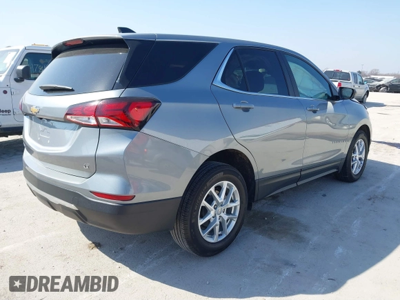 2023 Chevrolet Equinox LT with VIN 3GNAXKEG4PS197251, listed as a IAAI auction lot 41792826 with 37,079 mi miles and . Bid and sale history available at carsss.com. Image 4.