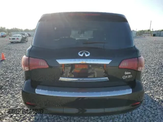 2015 Infiniti QX80 with VIN JN8AZ2NF5F9573374, listed as a Copart auction lot 57489775 with 128,848 mi miles and Salvage title. Bid and sale history available at DreamBid. Image 6.