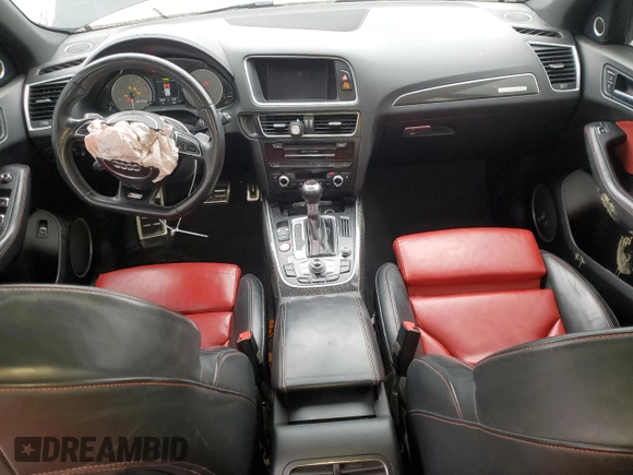 2017 Audi SQ5 Premium Plus with VIN WA1CCAFPXHA005026, listed as a Copart auction lot 43658455 with 83,642 mi miles and Salvage Title. Bid and sale history available at DreamBid. Image 8.