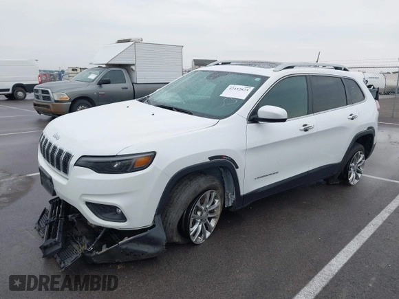 2021 Jeep Cherokee Latitude Lux z VIN 1C4PJMMX4MD221786, wystawiony jako IAAI lot #42432825 z przebiegiem 54 297 mil mil oraz . Historia ofert i sprzedaży dostępna na DreamBid. Obrazek 19.