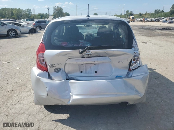 2016 Nissan Versa Note S with VIN 3N1CE2CP4GL395786, listed as a Copart auction lot 70600664 with 38,307 mi miles and Salvage Title. Bid and sale history available at carsss.com. Image 6.