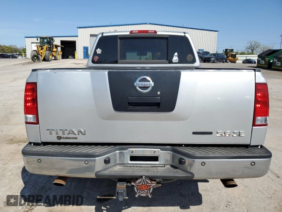 2008 Nissan Titan XE with VIN 1N6BA07D78N352244, listed as a Copart auction lot 52342415 with 180,411 mi miles and Salvage Title. Bid and sale history available at carsss.com. Image 6.