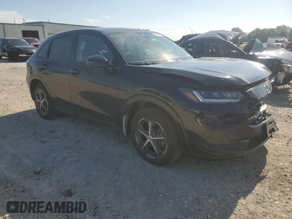 2023 Honda HR-V EX-L with VIN 3CZRZ2H79PM737208, listed as a Copart auction lot 64255655 with 48,130 mi miles and Salvage title. Bid and sale history available at DreamBid. Image 4.