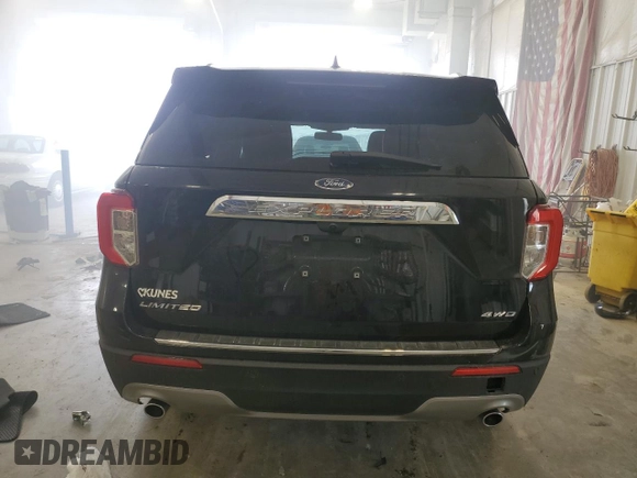 2021 Ford Explorer Limited with VIN 1FMSK8FHXMGB36465, listed as a Copart auction lot 49382435 with 111,915 mi miles and Non Repairable. Bid and sale history available at carsss.com. Image 6.