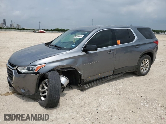 2021 Chevrolet Traverse LS with VIN 1GNERFKW3MJ108622, listed as a Copart auction lot 54209845 with 68,457 mi miles and Salvage title. Bid and sale history available at DreamBid. Image 1.
