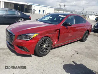 2019 Genesis G80 Sport with VIN KMHGN4JB6KU291019, listed as a Copart auction lot 51709175 with 82,982 mi miles and Salvage title. Bid and sale history available at DreamBid. Image 1.