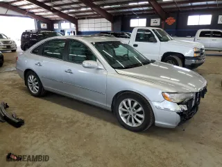 2007 Hyundai Azera SE with VIN KMHFC46F57A147922, listed as a Copart auction lot 47101075 with 107,121 mi miles and Salvage Title. Bid and sale history available at carsss.com. Image 4.