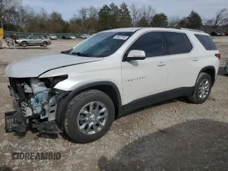 2018 Chevrolet Traverse LT Cloth with VIN 1GNERGKW6JJ261173, listed as a Copart auction lot 49628185 with 90,820 mi miles and Salvage Title. Bid and sale history available at carsss.com. Image 1.