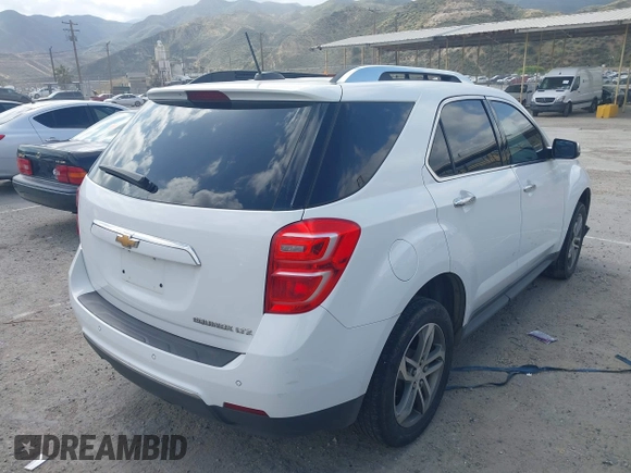2016 Chevrolet Equinox LTZ with VIN 1GNALDEK6GZ102462, listed as a IAAI auction lot 42106237 with 170,591 mi miles. Bid and sale history available at carsss.com. Image 4.