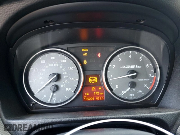 2011 BMW 3 Series 335is with VIN WBAKG1C53BE618465, listed as a Copart auction lot 51691555 with 135,296 mi miles and Salvage Title. Bid and sale history available at carsss.com. Image 9.
