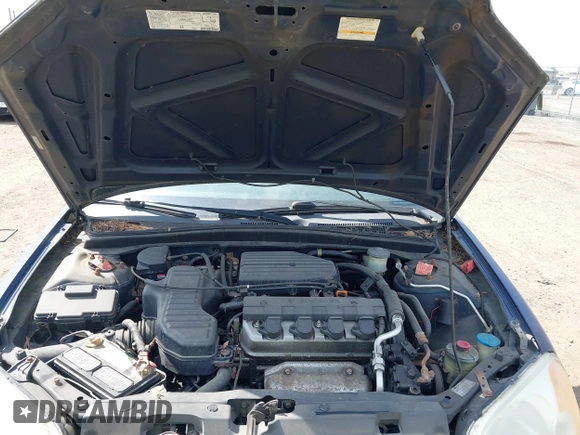 2003 Honda Civic LX with VIN 2HGES16583H594640, listed as a IAAI auction lot 42157801 with 167,981 mi miles. Bid and sale history available at carsss.com. Image 10.