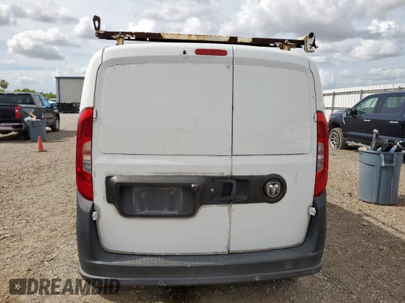 2017 Ram ProMaster City Cargo Tradesman with VIN ZFBERFAB5H6E84440, listed as a Copart auction lot 61678875 with 113,828 mi miles and Salvage title. Bid and sale history available at DreamBid. Image 6.