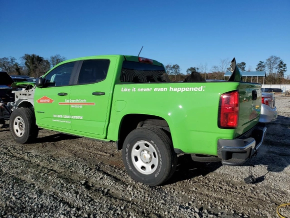 2020 Chevrolet Colorado 2WD Work Truck with VIN 1GCGSBEN1L1139674, listed as a Copart auction lot 81184494 with 85,869 mi miles and Salvage Title. Bid and sale history available at carsss.com. Image 2.
