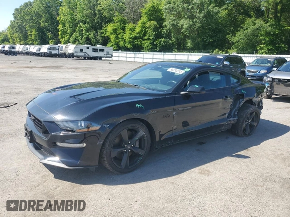 2022 Ford Mustang GT with VIN 1FA6P8CF5N5111034, listed as a Copart auction lot 58890835 with 51,032 mi miles and Salvage title. Bid and sale history available at DreamBid. Image 1.