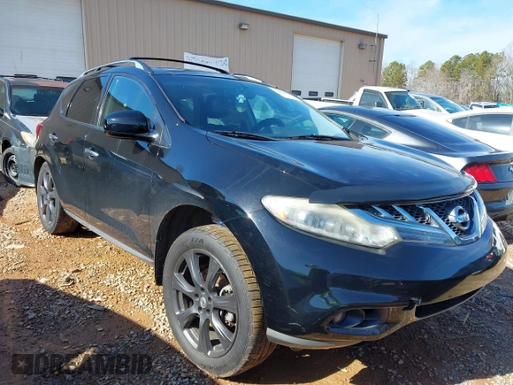 2012 Nissan Murano S with VIN JN8AZ1MU6CW112014, listed as a IAAI auction lot 41456101 with 202,677 mi miles and . Bid and sale history available at DreamBid. Image 1.