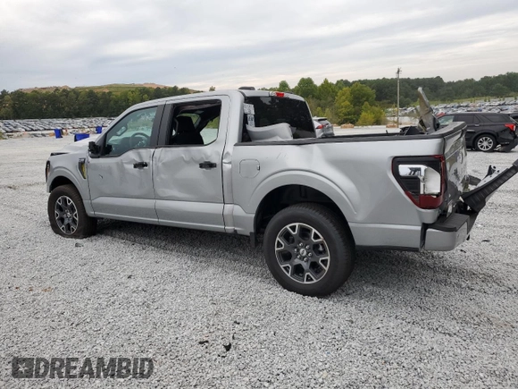2024 Ford F-150 STX with VIN 1FTEW2K56RKD00250, listed as a Copart auction lot 71246864 with 153 mi miles and Clean Title. Bid and sale history available at carsss.com. Image 2.