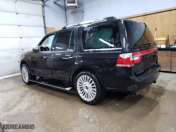 2015 Lincoln Navigator with VIN 5LMJJ2JT5FEJ00671, listed as a Copart auction lot 46800025 with 0 mi miles and Clean Title. Bid and sale history available at carsss.com. Image 2.