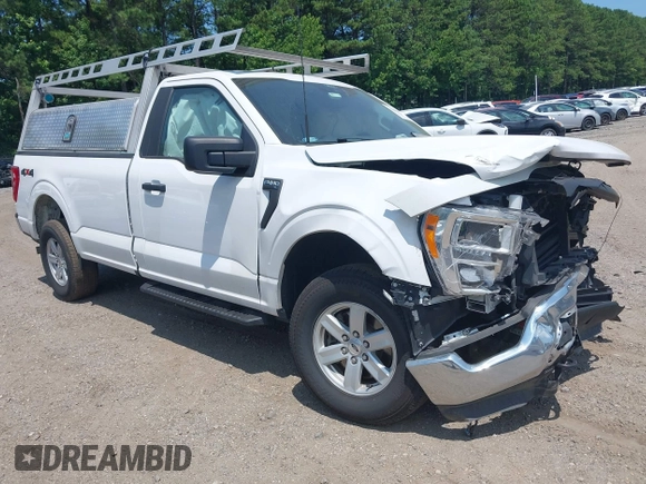 2021 Ford F-150 XL with VIN 1FTMF1E5XMKE21132, listed as a IAAI auction lot 42445898 with 114,014 mi miles and . Bid and sale history available at DreamBid. Image 1.