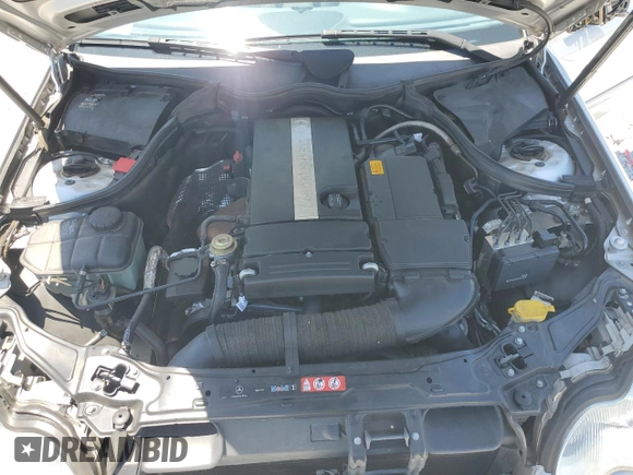 2004 Mercedes-Benz C 230 Kompressor with VIN WDBRF40J14A646877, listed as a Copart auction lot 64629375 with 62,521 mi miles and Salvage title. Bid and sale history available at DreamBid. Image 11.