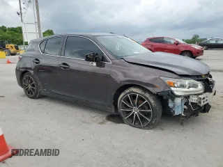 2014 Lexus CT 200h with VIN JTHKD5BH3E2185040, listed as a Copart auction lot 52197195 with 156,743 mi miles and Salvage Title. Bid and sale history available at DreamBid. Image 4.
