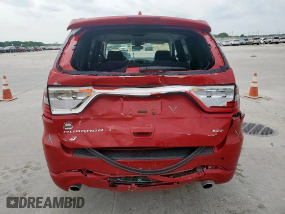 2019 Dodge Durango GT Plus with VIN 1C4RDJDG2KC739168, listed as a Copart auction lot 53700155 with 97,307 mi miles and Salvage title. Bid and sale history available at DreamBid. Image 6.