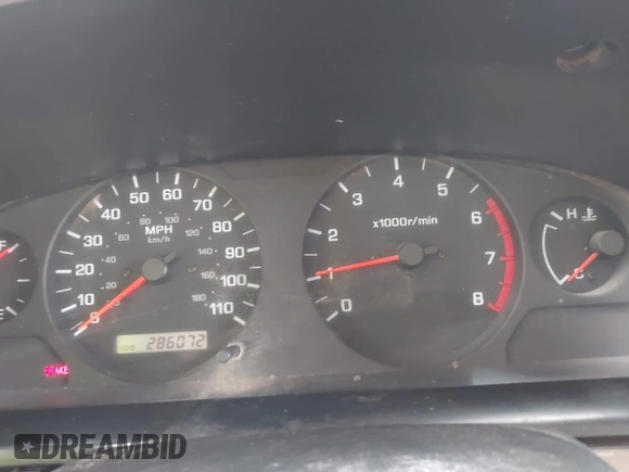 2001 Nissan Frontier XE z VIN 1N6DD26SX1C318540, wystawiony jako IAAI lot #42361846 z przebiegiem 286 072 mil mil oraz . Historia ofert i sprzedaży dostępna na DreamBid. Obrazek 7.