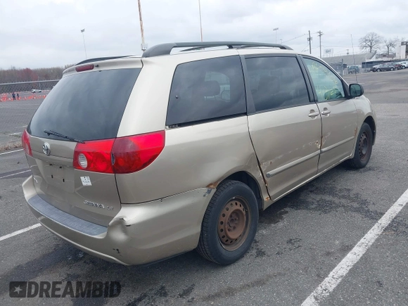 2006 Toyota Sienna CE with VIN 5TDZA23C06S459895, listed as a IAAI auction lot 41965466 with 208,688 mi miles and . Bid and sale history available at DreamBid. Image 4.