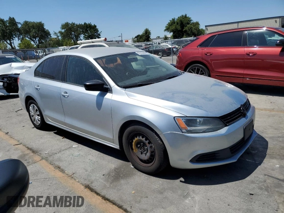 2011 Volkswagen Jetta Sedan S with VIN 3VW1K7AJ1BM044973, listed as a Copart auction lot 62353444 with 0 mi miles and Salvage Title. Bid and sale history available at carsss.com. Image 4.