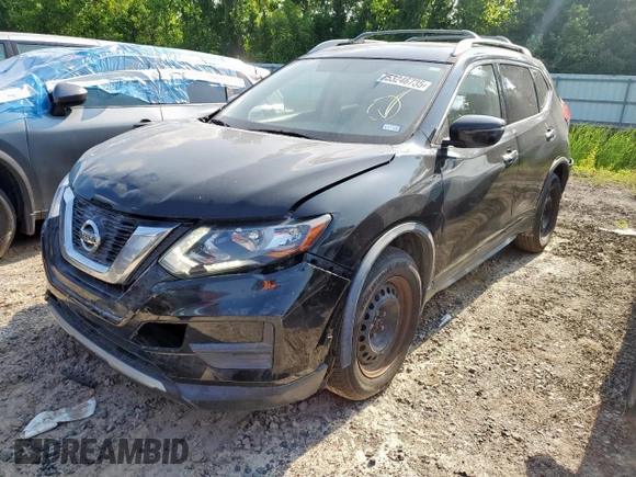 2017 Nissan Rogue SV z VIN JN8AT2MT8HW380522, wystawiony jako Copart lot #53246735 z przebiegiem 71 495 mil mil oraz Szkoda całkowita • Salvage title. Historia ofert i sprzedaży dostępna na DreamBid. Obrazek 1.