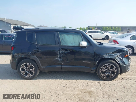 2015 Jeep Renegade Limited with VIN ZACCJADT2FPC18917, listed as a IAAI auction lot 42403240 with 161,312 mi miles and . Bid and sale history available at DreamBid. Image 13.