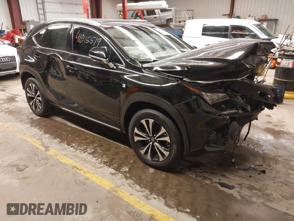 2020 Lexus NX with VIN JTJSARDZ5L2235082, listed as a IAAI auction lot 41015519 with 71,587 mi miles. Bid and sale history available at carsss.com. Image 1.
