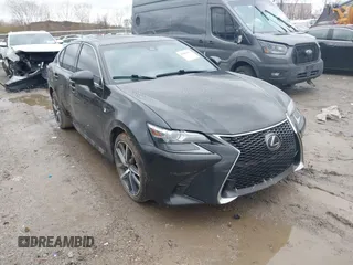 2018 Lexus GS 350 with VIN JTHCZ1BLXJA008410, listed as a IAAI auction lot 42002837 with 121,359 mi miles and . Bid and sale history available at DreamBid. Image 1.