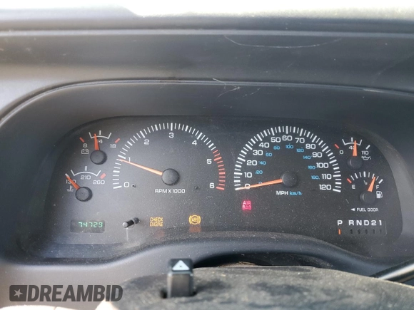 1999 Dodge Dakota SLT with VIN 1B7GL22X0XS174449, listed as a Copart auction lot 49894855 with 74,729 mi miles and Clean Title. Bid and sale history available at carsss.com. Image 9.