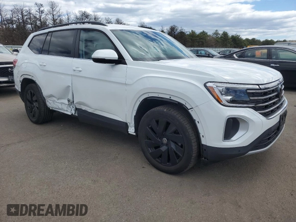 2024 Volkswagen Atlas SE z VIN 1V2HR2CA0RC607843, wystawiony jako Copart lot #53582965 z przebiegiem 10 417 mil mil oraz Szkoda całkowita • Salvage title. Historia ofert i sprzedaży dostępna na DreamBid. Obrazek 4.