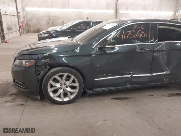 2018 Chevrolet Impala Premier with VIN 2G1125S33J9152180, listed as a IAAI auction lot 41752201 with 143,152 mi miles. Bid and sale history available at carsss.com. Image 6.