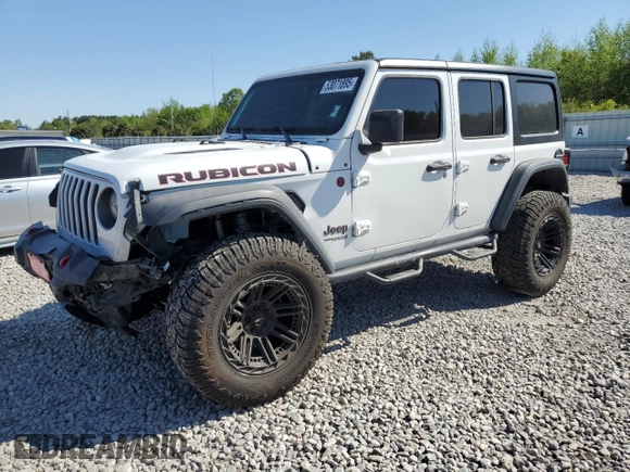 2022 Jeep Wrangler Unlimited Rubicon z VIN 1C4HJXFN2NW212592, wystawiony jako Copart lot #53071895 z przebiegiem 49 986 mil mil oraz Szkoda całkowita • Salvage title. Historia ofert i sprzedaży dostępna na DreamBid. Obrazek 1.