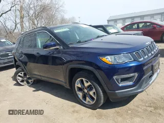 2018 Jeep Compass Limited with VIN 3C4NJDCB5JT259434, listed as a IAAI auction lot 41855772 with 57,333 mi miles. Bid and sale history available at carsss.com. Image 6.