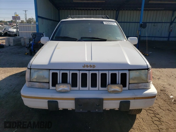 1994 Jeep Grand Cherokee Limited with VIN 1J4GZ78Y1RC336544, listed as a Copart auction lot 74262574 with 172,070 mi miles and Salvage Title. Bid and sale history available at carsss.com. Image 5.