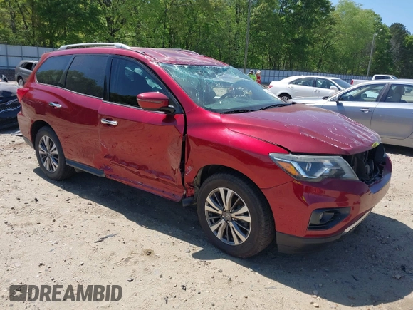 2017 Nissan Pathfinder SV with VIN 5N1DR2MN7HC670336, listed as a IAAI auction lot 42048416 with 70,088 mi miles and . Bid and sale history available at DreamBid. Image 1.
