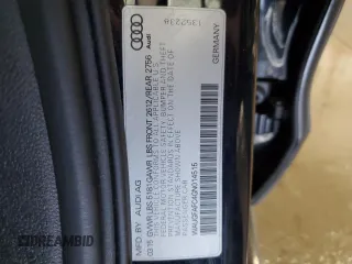 2016 Audi A6 Premium Plus z VIN WAUGFAFC4GN014515, wystawiony jako Copart lot #58400465 z przebiegiem 132 459 mil mil oraz Szkoda całkowita • Salvage title. Historia ofert i sprzedaży dostępna na DreamBid. Obrazek 12.