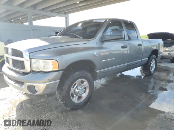 2005 Dodge Ram 2500 SLT with VIN 3D7KR28C85G773185, listed as a Copart auction lot 68226534 with 313,971 mi miles and Salvage Title. Bid and sale history available at carsss.com. Image 1.