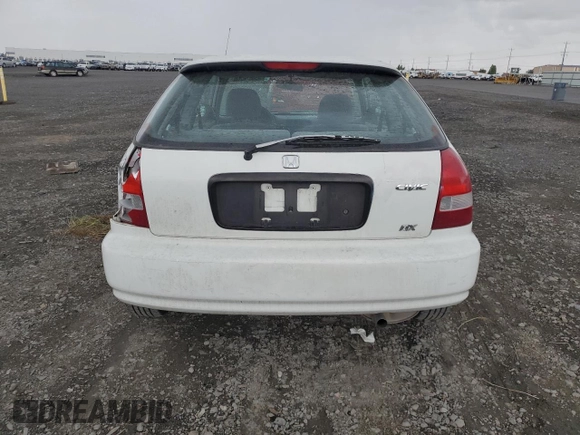 2000 Honda Civic DX z VIN 2HGEJ6440YH100482, wystawiony jako Copart lot #58164305 z przebiegiem 57 818 mil mil oraz Szkoda całkowita • Salvage title. Historia ofert i sprzedaży dostępna na DreamBid. Obrazek 6.