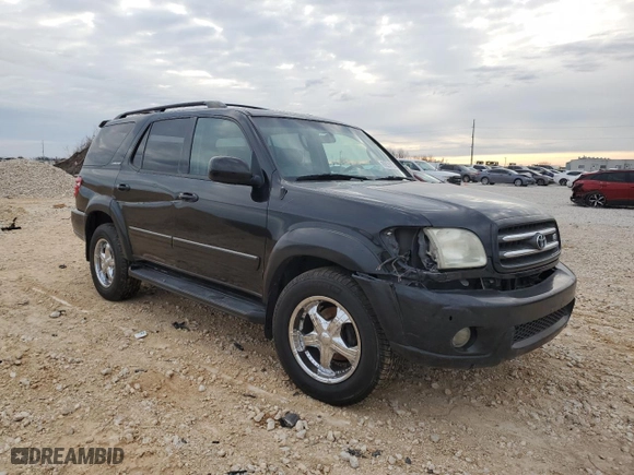 2001 Toyota Sequoia Limited with VIN 5TDBT48A41S041363, listed as a Copart auction lot 89224125 with 214,144 mi miles and Salvage Title. Bid and sale history available at carsss.com. Image 4.