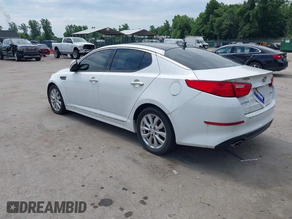 2015 Kia Optima EX with VIN 5XXGN4A77FG452747, listed as a IAAI auction lot 42772766 with 97,243 mi miles and . Bid and sale history available at DreamBid. Image 3.