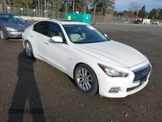 2015 Infiniti Q50 Premium with VIN JN1BV7AP1FM344942, listed as a IAAI auction lot 41807995 with 59,994 mi miles. Bid and sale history available at carsss.com. Image 1.
