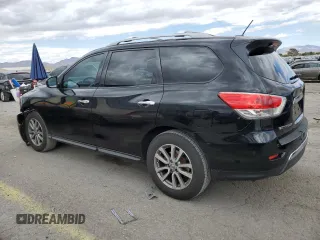 2015 Nissan Pathfinder SV with VIN 5N1AR2MN8FC628824, listed as a Copart auction lot 54905785 with 91,158 mi miles and Salvage title. Bid and sale history available at DreamBid. Image 2.