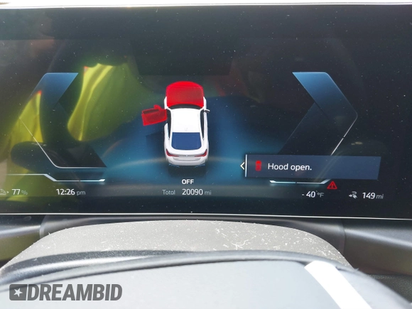 2024 BMW i4 eDrive35 z VIN WBY43AW02RFR51721, wystawiony jako IAAI lot #40336142 z przebiegiem 20 090 mil mil oraz . Historia ofert i sprzedaży dostępna na DreamBid. Obrazek 13.