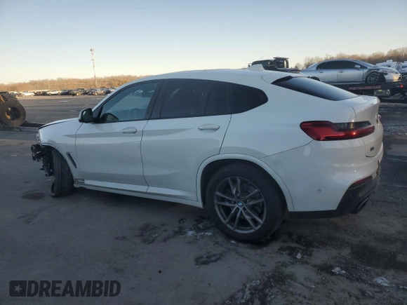 2019 BMW X4 M40i with VIN 5UXUJ5C55KLJ64105, listed as a Copart auction lot 87162014 with 92,946 mi miles and Salvage title. Bid and sale history available at DreamBid. Image 2.