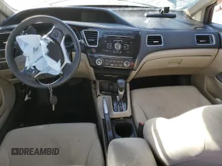 2013 Honda Civic LX with VIN 19XFB2F54DE037147, listed as a Copart auction lot 46339035 with Not Provided miles and Salvage Title. Bid and sale history available at DreamBid. Image 8.